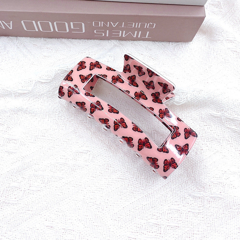 Wholesale Valentine's Day Retro Square Butterfly Hair Clip